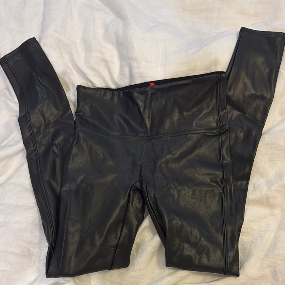 Black Faux Leather Leggings
